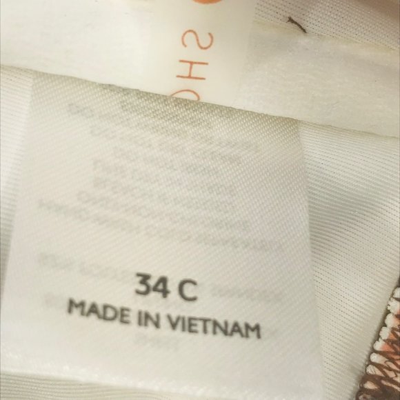 Shade And Shore Women's Size 34C Ruffle Strap Bikini Swim Top Cinnamon NWOT - Picture 6 of 12